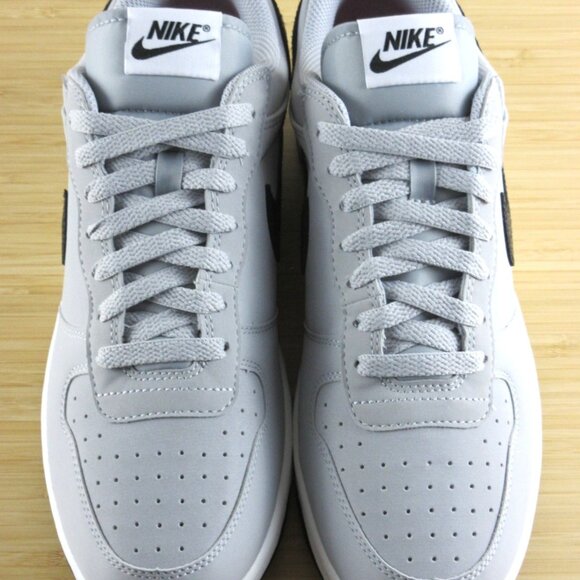 Big Nike Men's Low Lux Lifestyle Shoes Wolf Grey Black White Crimson Sizes NIB - Picture 4 of 7